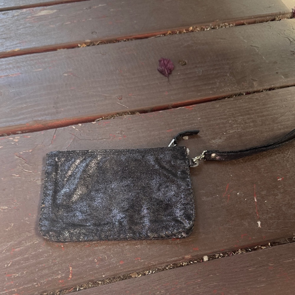 Black Glitter Wristlet